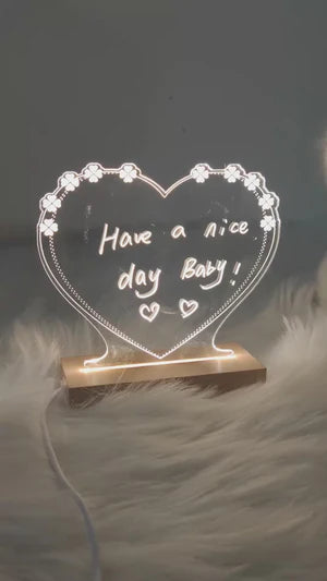 LED Light-Up Acrylic Drawing & Message Board for Kids