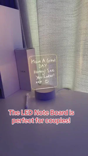 LED Light-Up Acrylic Drawing & Message Board for Kids