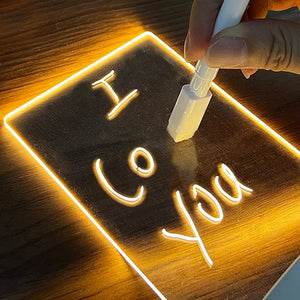LED Light-Up Acrylic Drawing & Message Board for Kids