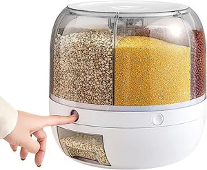 Rotating Cereal Dispenser Grain Storage Box